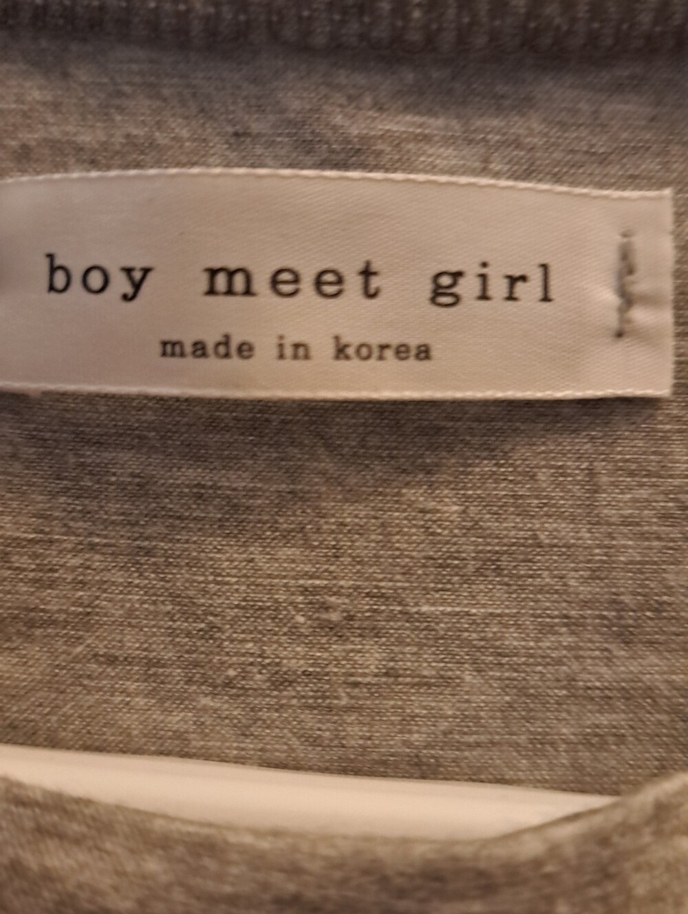 Simple Gray Tee Dress - Picture 4 of 4